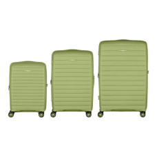 Набір валіз 2E Aero (L+M+S), оливково-зелені (2E-SPP-AERO-SET3-MG)