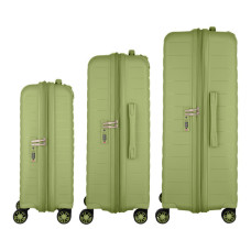Набір валіз 2E Aero (L+M+S), оливково-зелені (2E-SPP-AERO-SET3-MG)