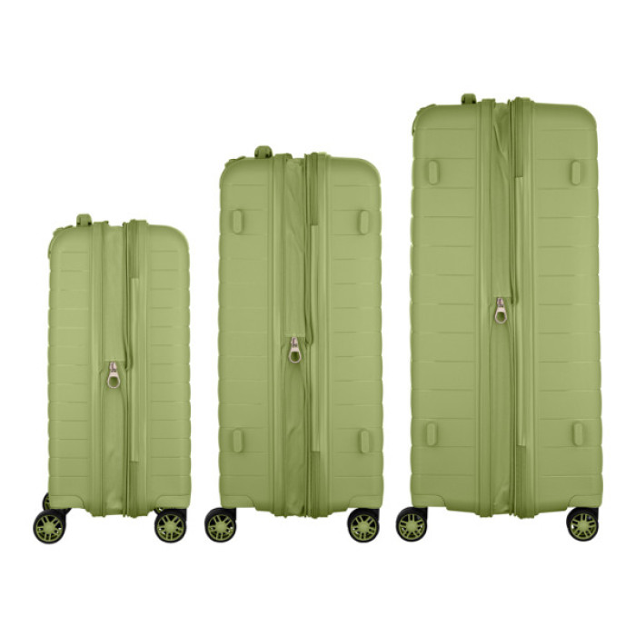 Набір валіз 2E Aero (L+M+S), оливково-зелені (2E-SPP-AERO-SET3-MG)
