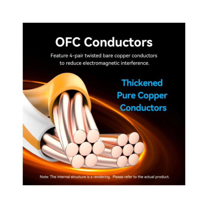 Патч-корд 8м, S/FTP cat 8 RJ-45 black Vention (IKABK)