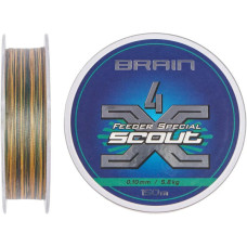 Шнур Brain Scout 4X 150m (camo) 0.128mm 7.2kg (1858.54.81)