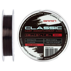 Волосінь Brain Classic Carp Line (dark brown) 300m 0.35mm 25lb 10.7kg (1858.81.04)