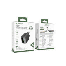 Зарядний пристрій Acefast A104 USB-C PD25W GaN Black (6974316283355)