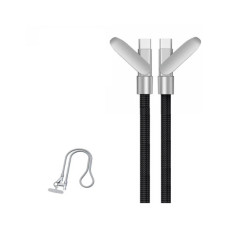 Дата кабель USB-C to USB-C 1.2m PD3.1 100W braided gray XoKo (XK-SC-HLD-200-GR)