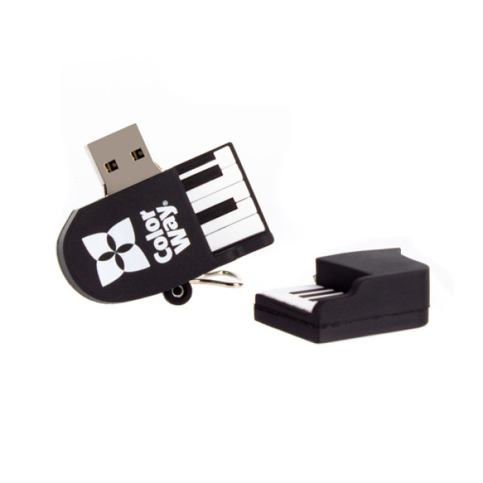 USB флеш накопичувач ColorWay Piano 32 GB 3.0 Black (CW-USBPO32)