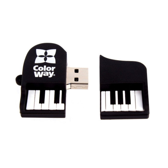 USB флеш накопичувач ColorWay Piano 32 GB 3.0 Black (CW-USBPO32)