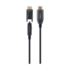 Кабель мультимедійний HDMI M to HDMI M 20.0m V2.0 AOC 4K60Hz gold Cablexpert (CCBP-HDMID-AOC-20M)