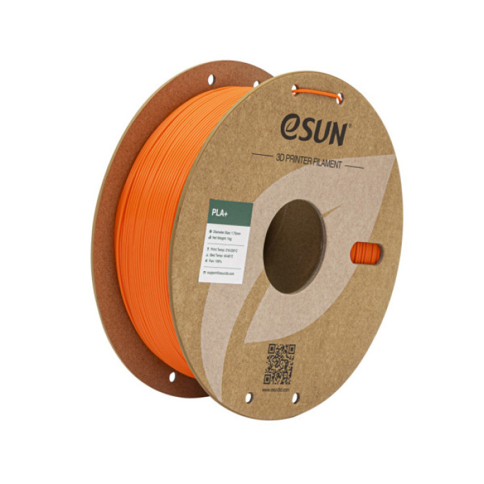 Пластик для 3D-принтера eSUN PLA+ 1.75мм, 1кг, orange (PLA+P175O1)