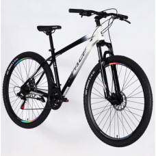 Велосипед Space 27.5" MARS DD FR рама-17" ST 2026 чорний з білим (OPS-SP-27.5-070)