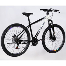 Велосипед Space 27.5" MARS DD FR рама-17" ST 2026 чорний з білим (OPS-SP-27.5-070)