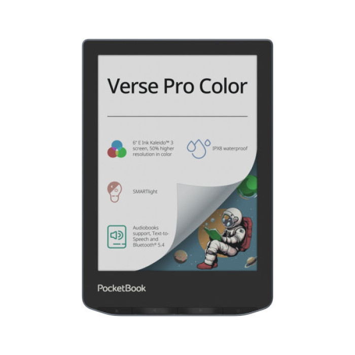 Електронна книга Pocketbook 634K3 Verse Pro Color, StormySea (PB634K3-1-CIS)