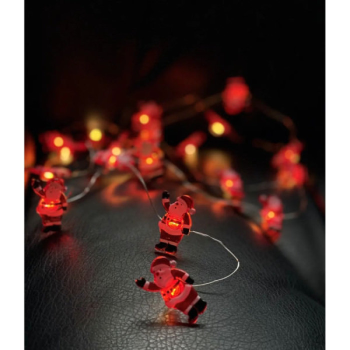 Гірлянда Chomik Санта струна , 2,2 м, 20 LED теплий білий, 2АА (5900779854178)