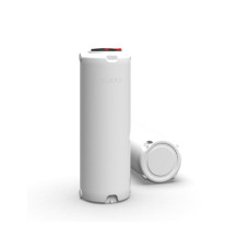 Ємність для води Вігер вертикальна харчова 1000 л вузька, кришка з клапаном біла (13230)