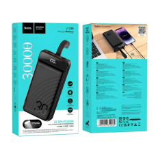 Батарея універсальна HOCO 30000mAh Element PD/20W, QC/22.5W, LED Lamp, Black (J123B / 714735)