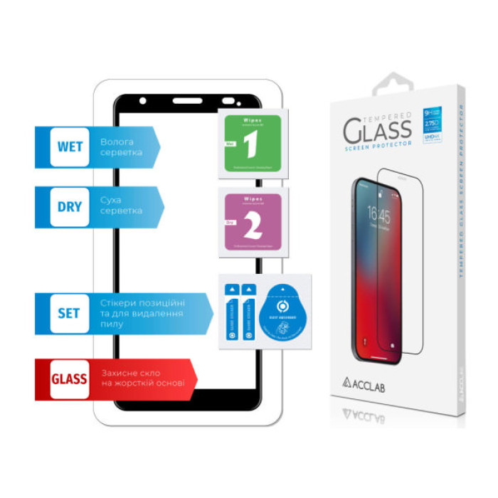 Скло захисне ACCLAB Full Glue ZTE A3 2020 (1283126508929)