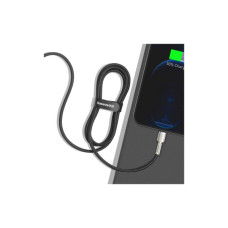 Дата кабель USB 2.0 AM to Lightning 1.0m Cafule Metal 2.4A black Baseus (CALJK-A01)