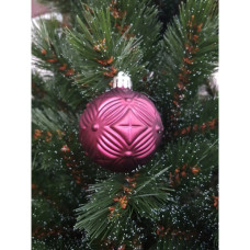 Ялинкова іграшка Chomik пластикові кульки компл. 16 шт, 6см, бордо (5900779853140_3)