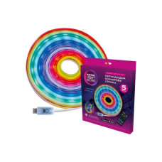 Світлодіодна стрічка ELM LS-10C Neon 8W/5V30 Led/RGB IP65 5м (19-0018)
