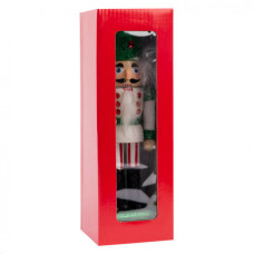 Новорічна фігурка Novogod`ko Лускунчик 20 см Дерево Білий (974683)