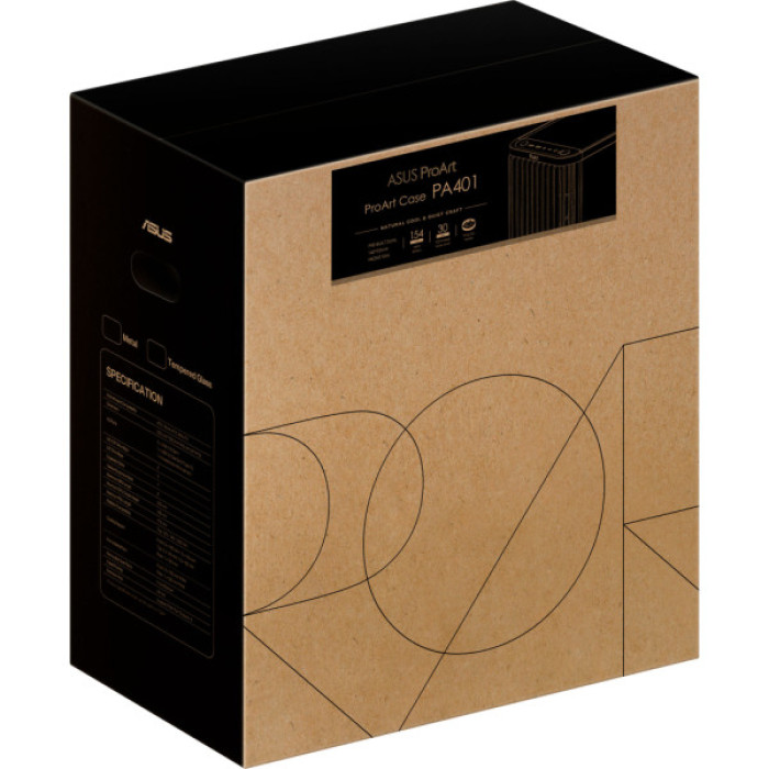 Корпус для ПК ASUS PA401 PROART METAL PWM BLACK (90DC00M0-B39030)