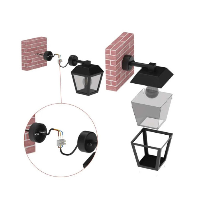 Світильник EMOS E27 15 Вт IP44 (ZGB020P)