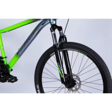 Велосипед Space 27.5" MARS DD FR рама-17" ST 2026 зелено-сріблястий (OPS-SP-27.5-068)