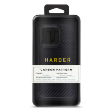 Чохол до мобільного телефона Harder Carbon Pattern Apple iPhone 14 Pro Max Black (ARM76780)