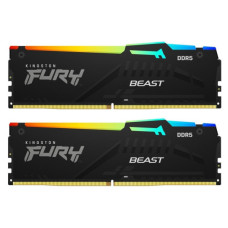 Модуль пам'яті для комп'ютера DDR5 64GB (2x32GB) 5200 MHz Beast RGB EXPO Black Kingston Fury (ex.HyperX) (KF552C40BB2AK2-64)