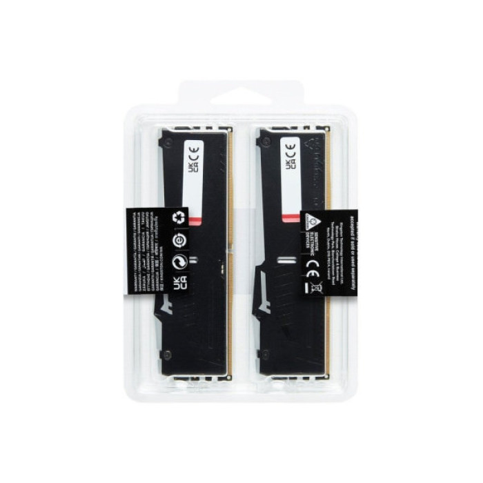 Модуль пам'яті для комп'ютера DDR5 64GB (2x32GB) 5200 MHz Beast RGB EXPO Black Kingston Fury (ex.HyperX) (KF552C40BB2AK2-64)