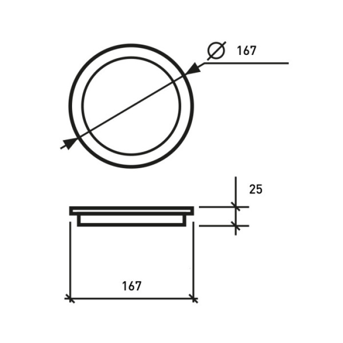 Світильник Eurolamp Downlight NEW 18W 1600Lm 4000K (LED-DLR-18/4(new))