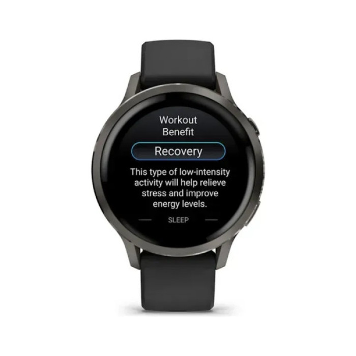 Смарт-годинник Garmin Venu 4 (41mm), Black w/ Slate + Black, GPS смарт-годинник (010-03013-02)