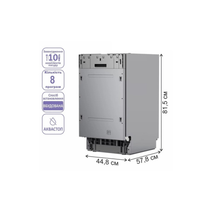 Посудомийна машина PRIME Technics PDW 45108 RBI