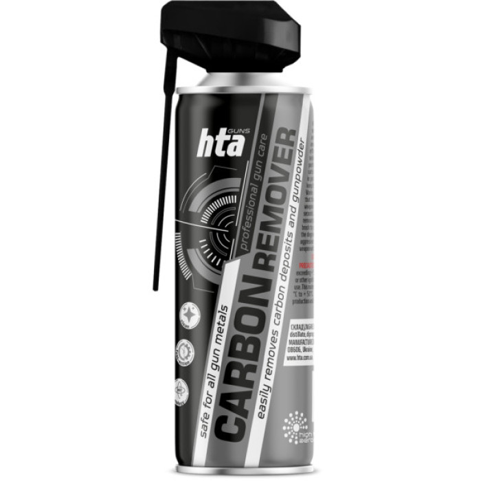 Мастило для зброї HTA очищувач порохового нагару та відпрацьованого мастила CARBON REMOVER 400 мл (HTA4021)
