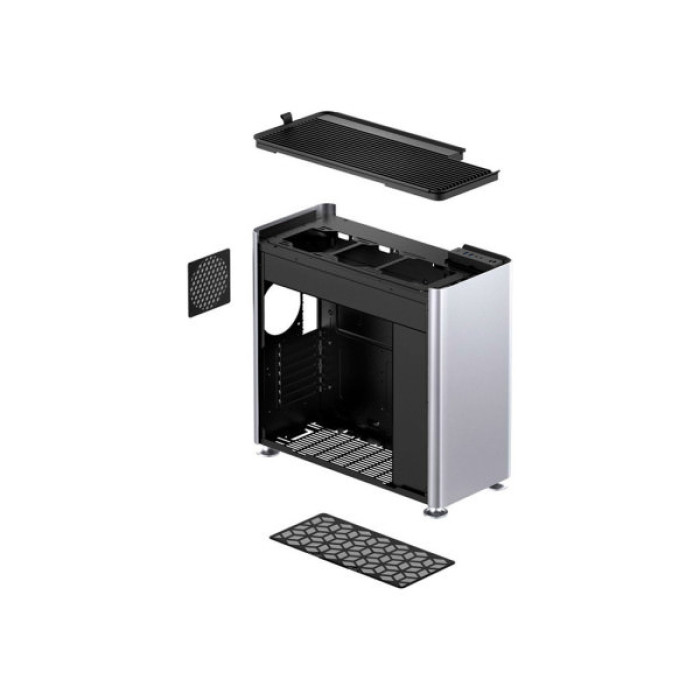 Корпус для ПК Jonsplus i400-A Aluminum Silver (i400-A Silver)