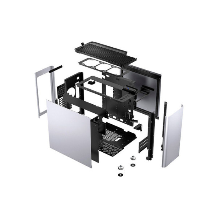 Корпус для ПК Jonsplus i400-A Aluminum Silver (i400-A Silver)