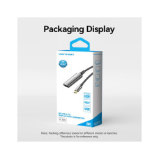 Кабель мультимедійний USB-C to DisplayPort M 0.25m 8K black Vention (CRGBC)