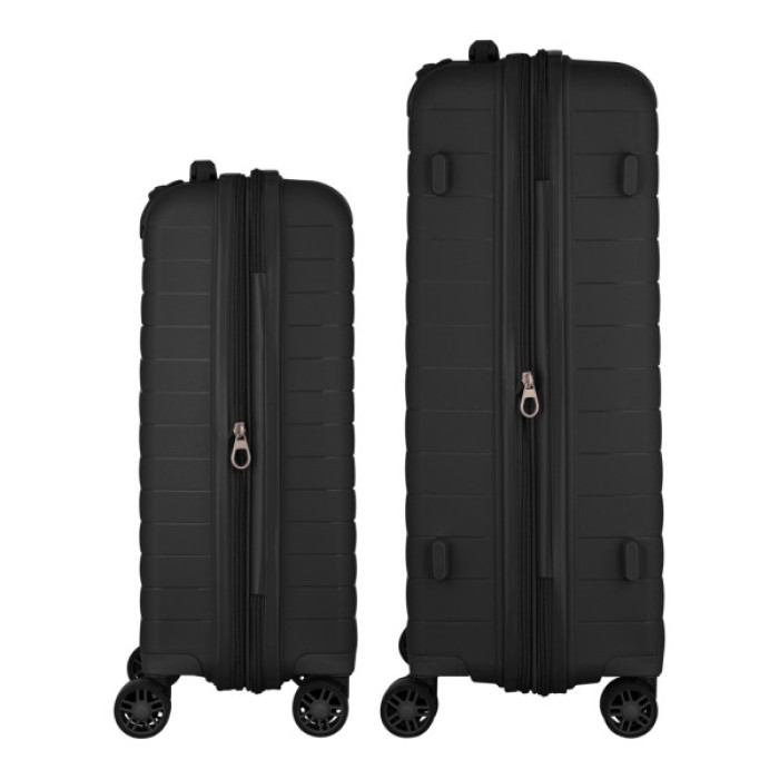 Набір валіз 2E Aero (M+S), чорні (2E-SPP-AERO-SET2-BK)