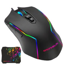 Мишка Grunhelm MS-656WD RGB USB Black + mouse pad (126952)