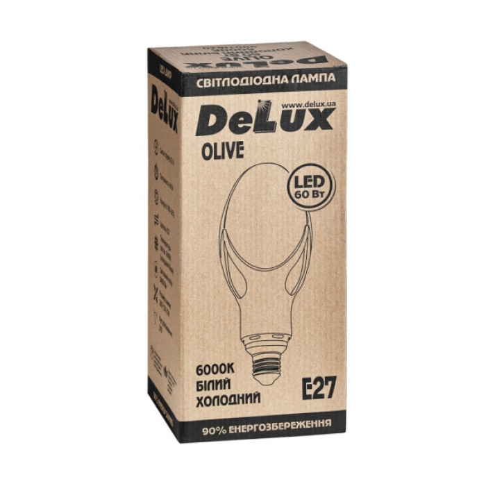 Лампочка Delux OLIVE 60w E27 6000K (90011620)