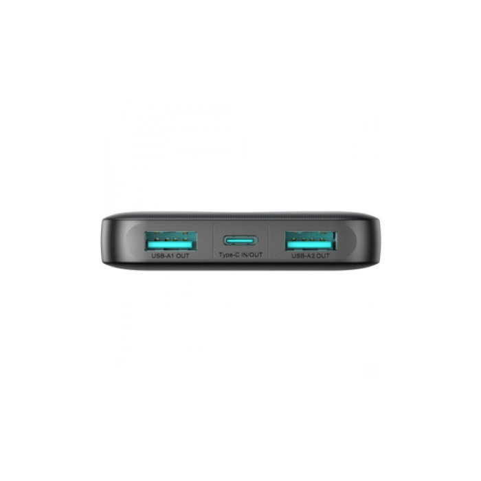 Батарея універсальна JOYROOM 10000mAh 12W 2*USB-A, USB-C In/Out, Black (JR-PBF12 / 6956116713256)