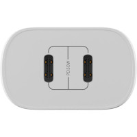 Зарядний пристрій Globex 2xUSB-C 30W FastPower white (30WCC)