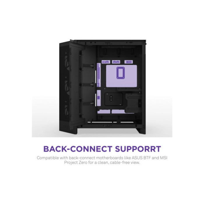 Корпус NZXT H9 Flow RGB Dual-Chamber All Black (CM-H92FB-R1)