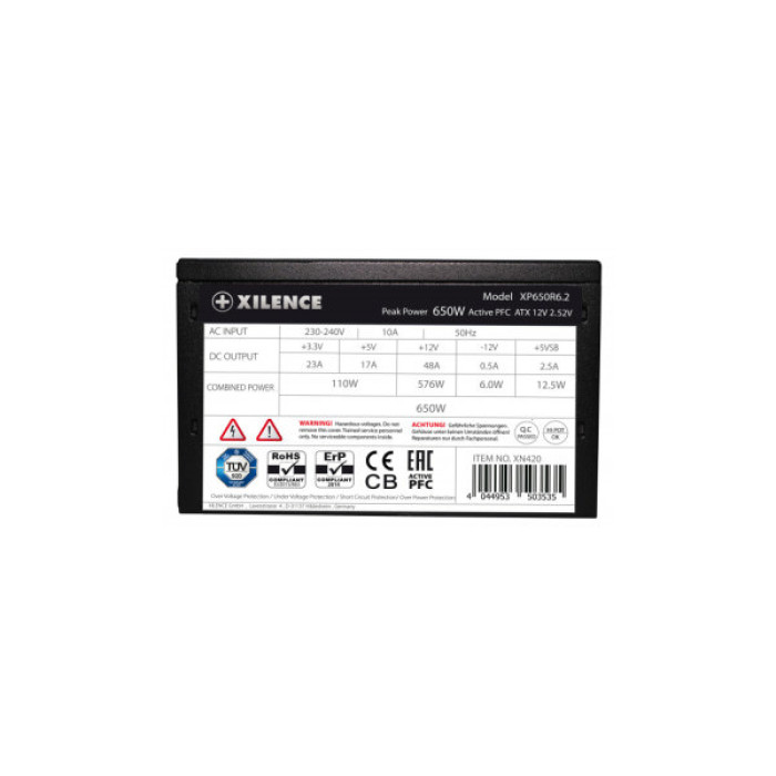 Блок живлення Xilence 650W (XP650R6.2_Bulk)